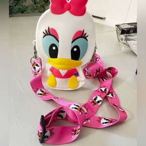 Kids Crossbody Bag - Pink and White $12